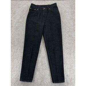 Vintage 90s Levis 512 Jeans Womens 11S Black High Rise Slim Tapered Leg USA Made